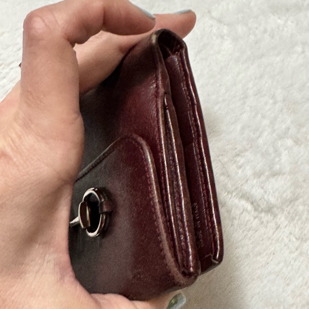 Gucci Burgundy Leather Wallet with Silver horse bit hardware - Picture 13 of 14